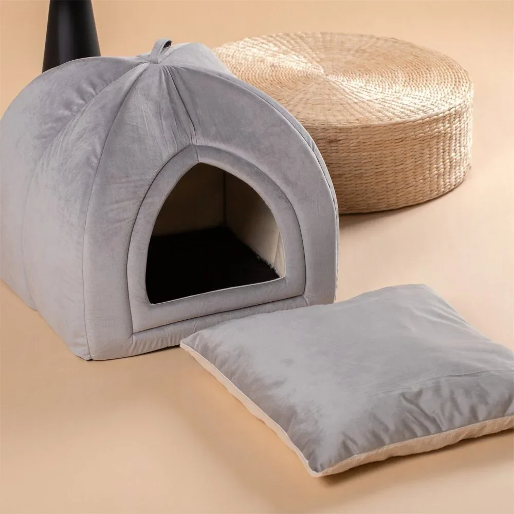New - Original Packaging - Medium Size Cat Tent Cat Bed with Removable Cushion